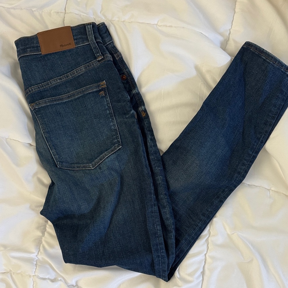 Madewell Dark Blue Straight Jeans